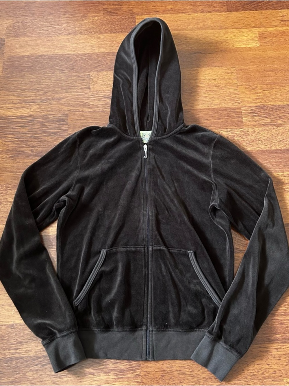 Juicy Couture Y2K Brown Velour Zip-Up Hoodie